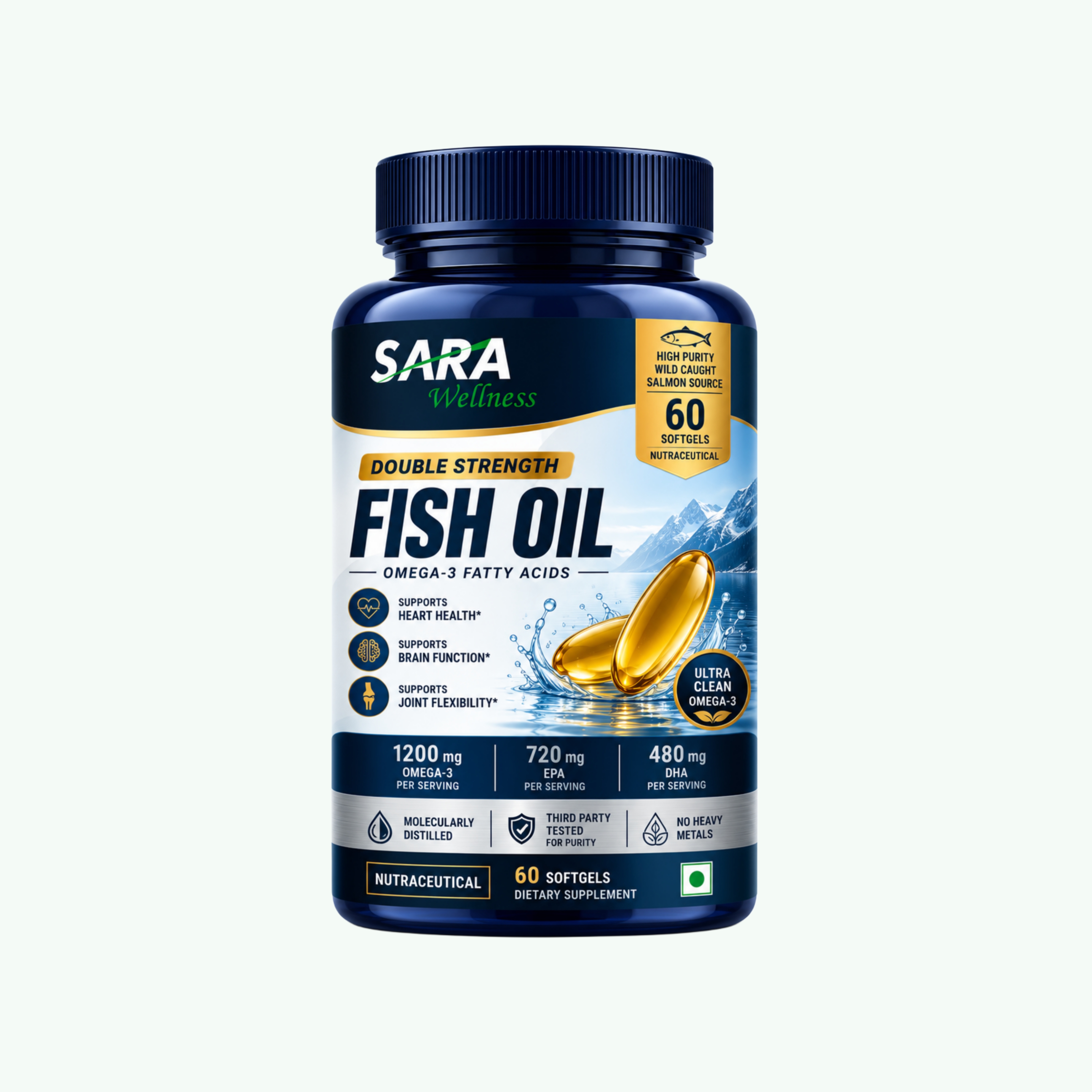 Double Strength Fish Oil 60's