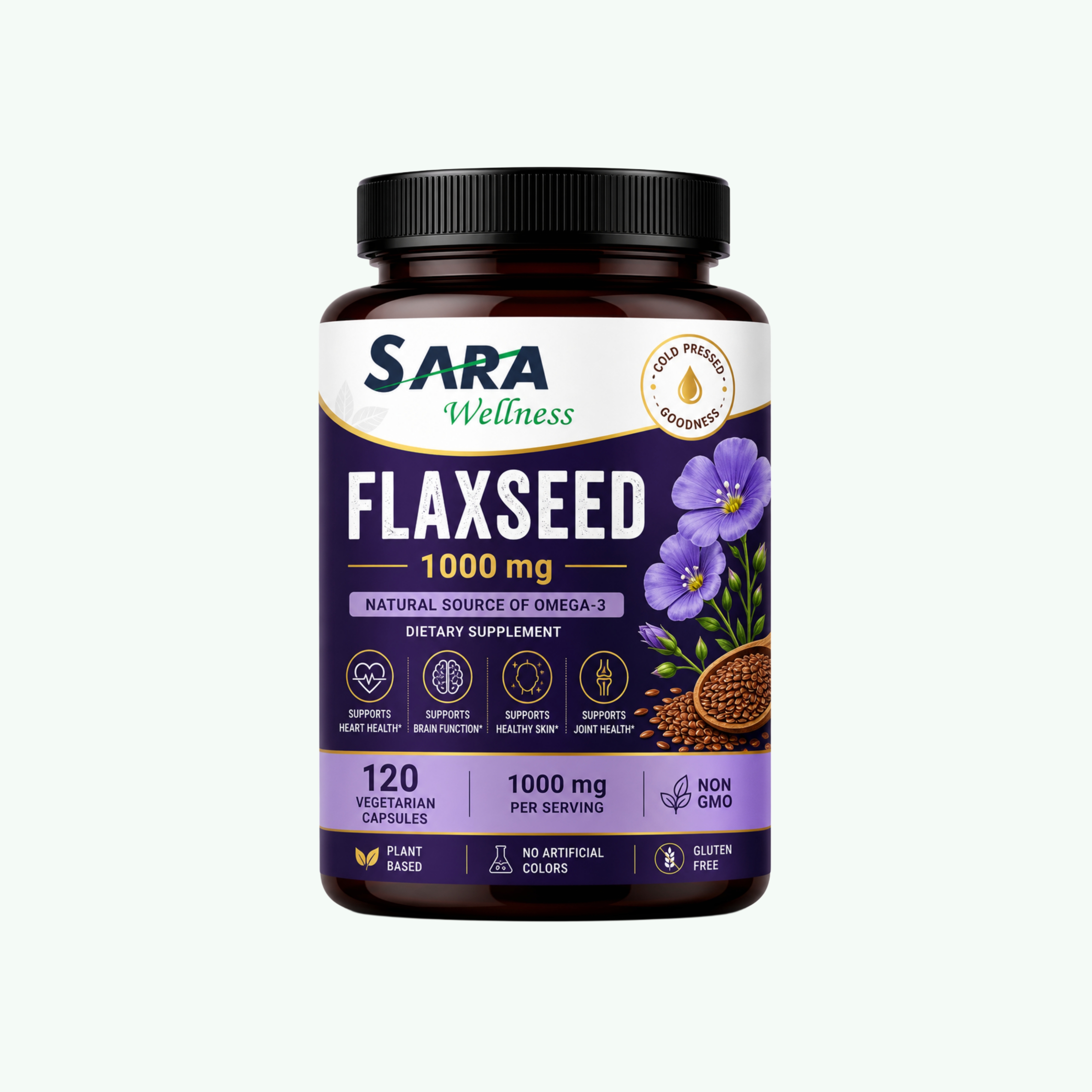 Flaxseed 1000mg Capsules 120's