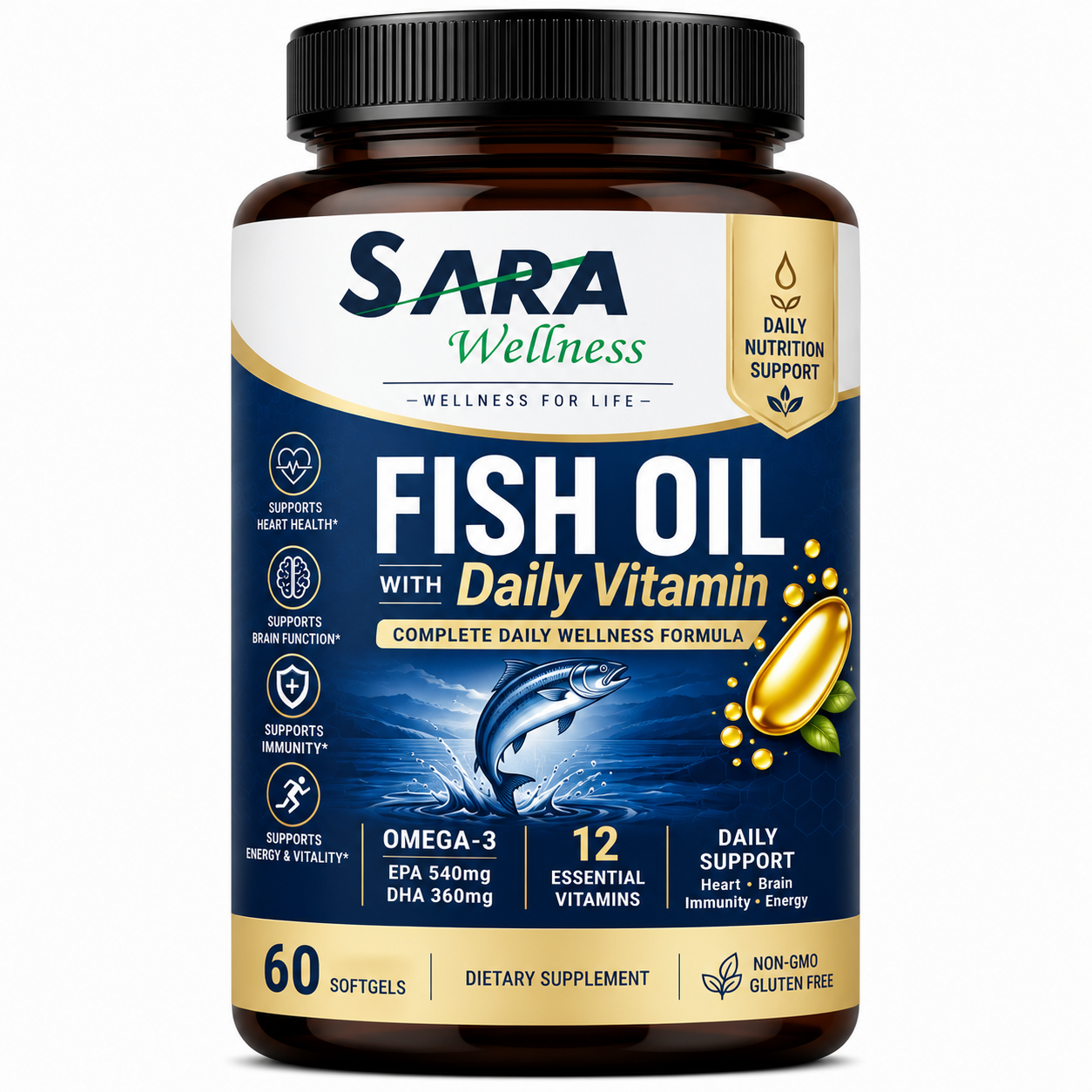 Fish Oil with Daily Vitamin 60's
