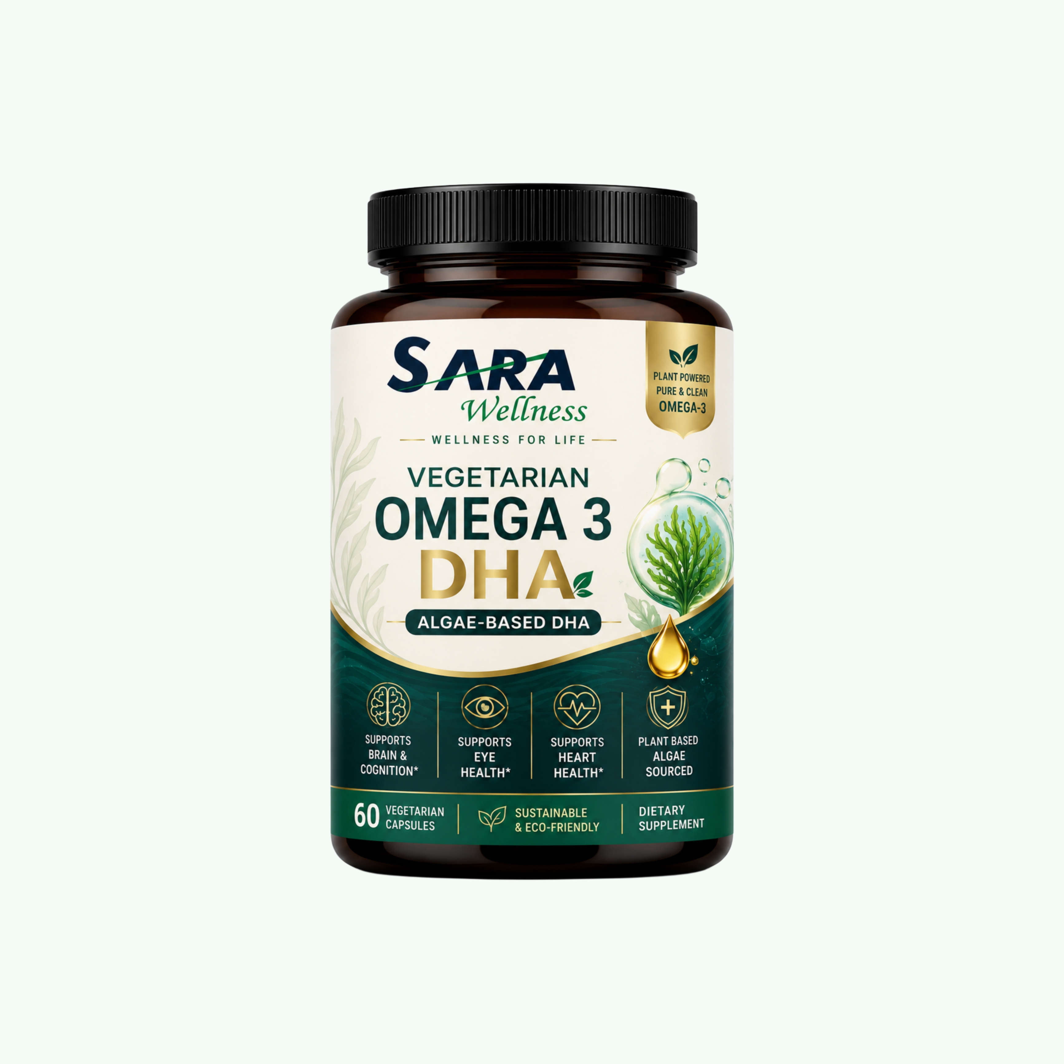 Vegetarian Omega 3 DHA Capsules 60's