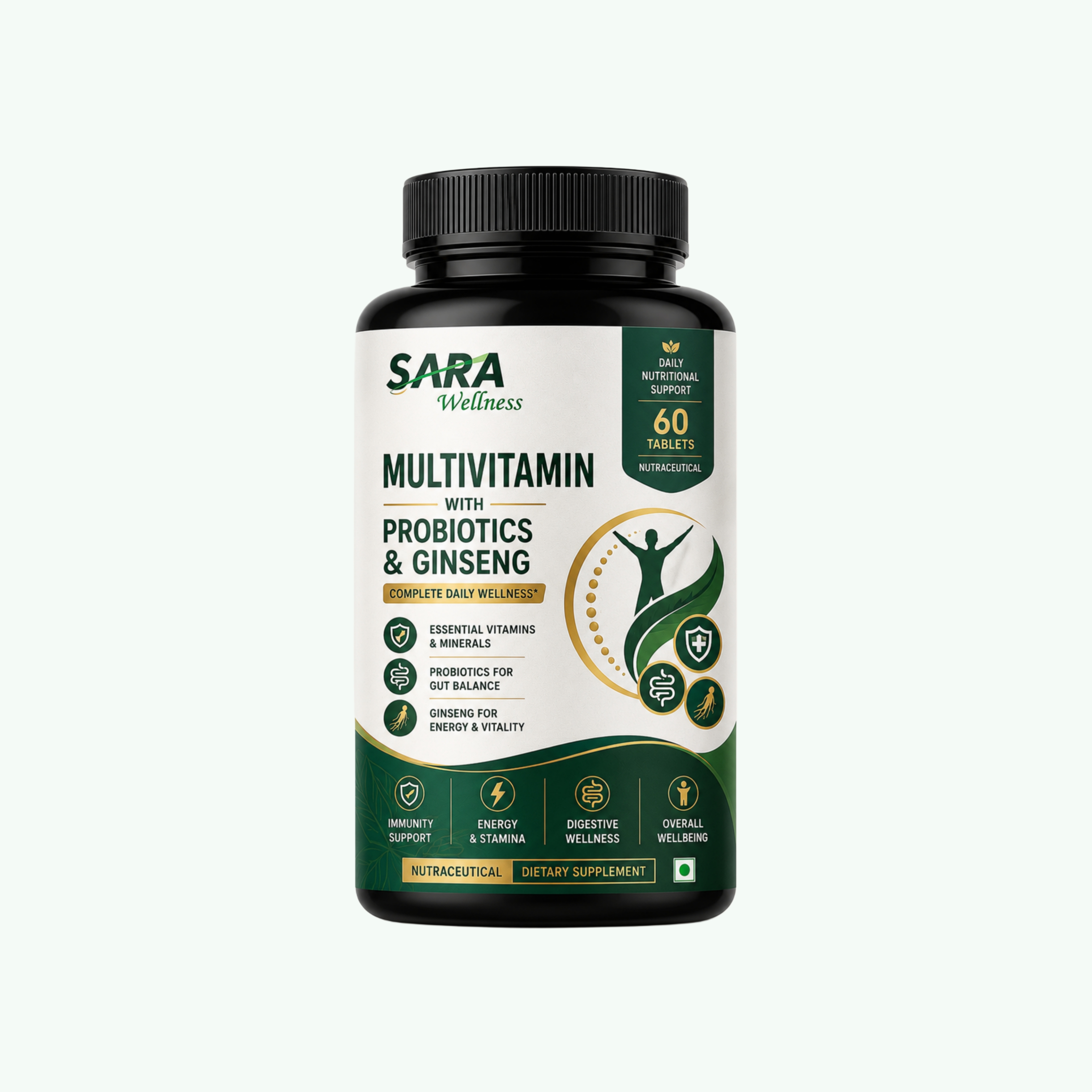 Multivitamin with Probiotics & Ginseng 60's
