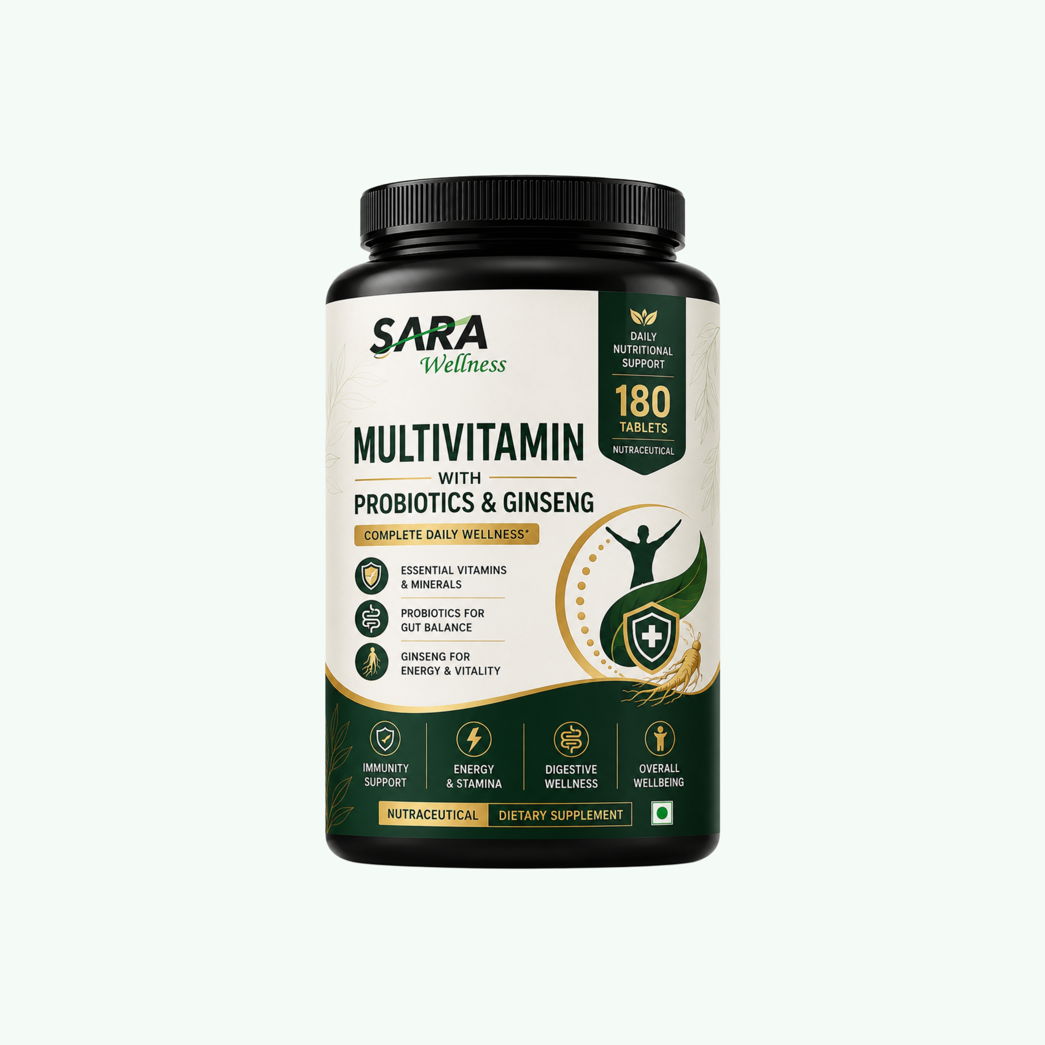Multivitamin with Probiotics & Ginseng 180's