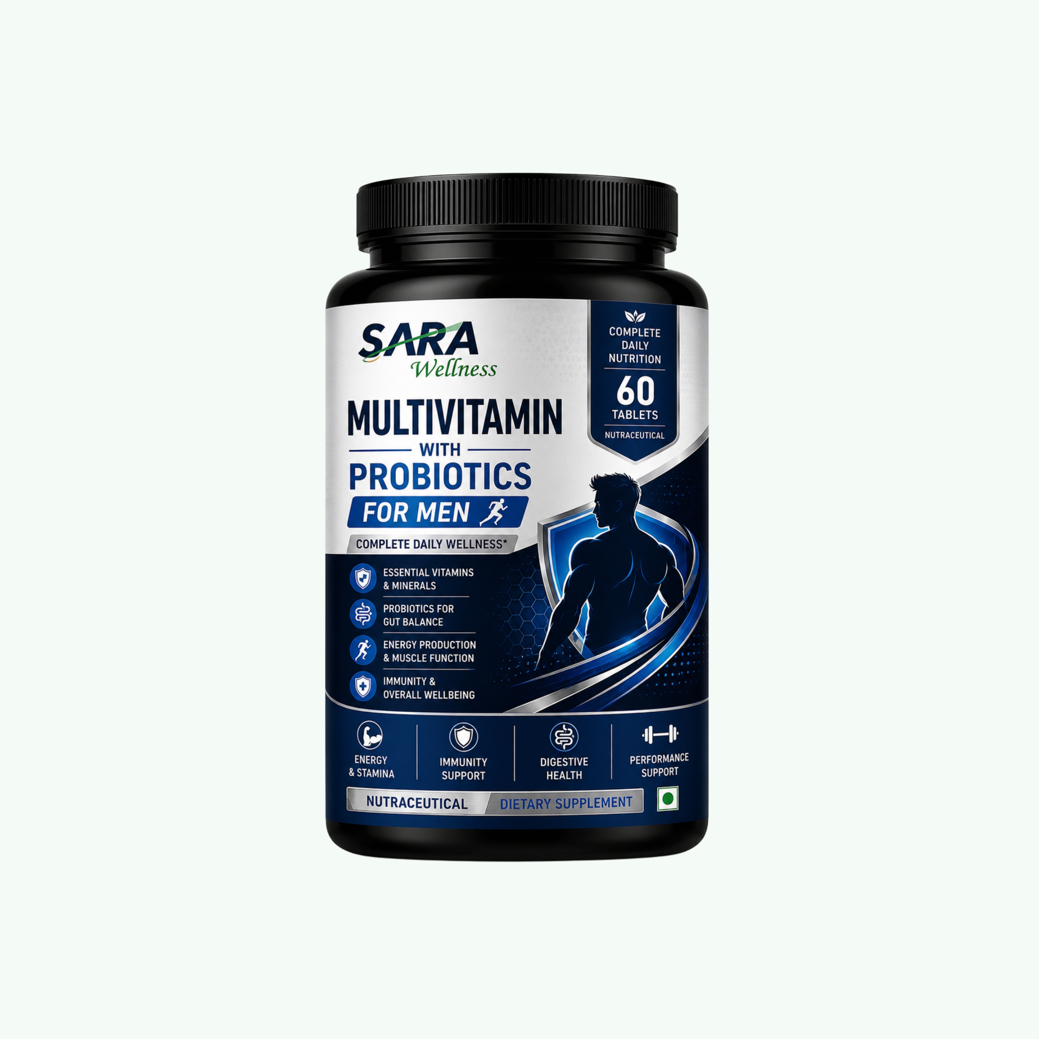 Multivitamin with Probiotics for Men 60's