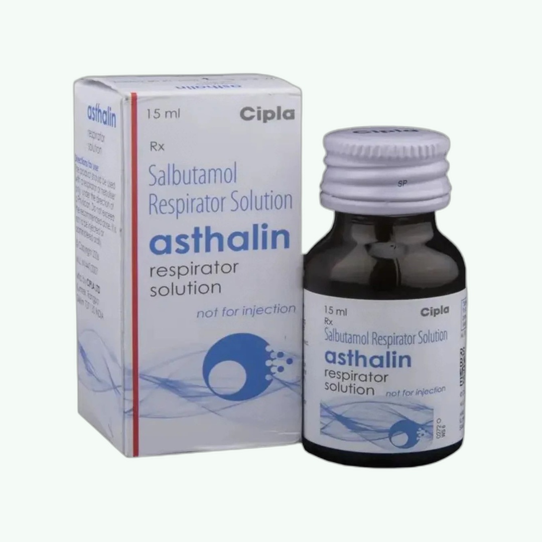 Asthalin Respirator Solution (Salbutamol 5 mg/ml, 15 ml)