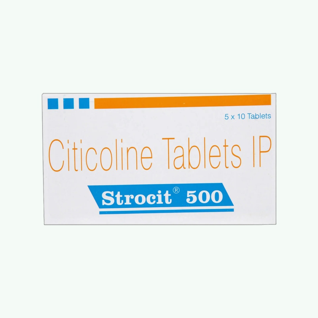 Strocit 500 (Citicoline 500 mg Tablet)