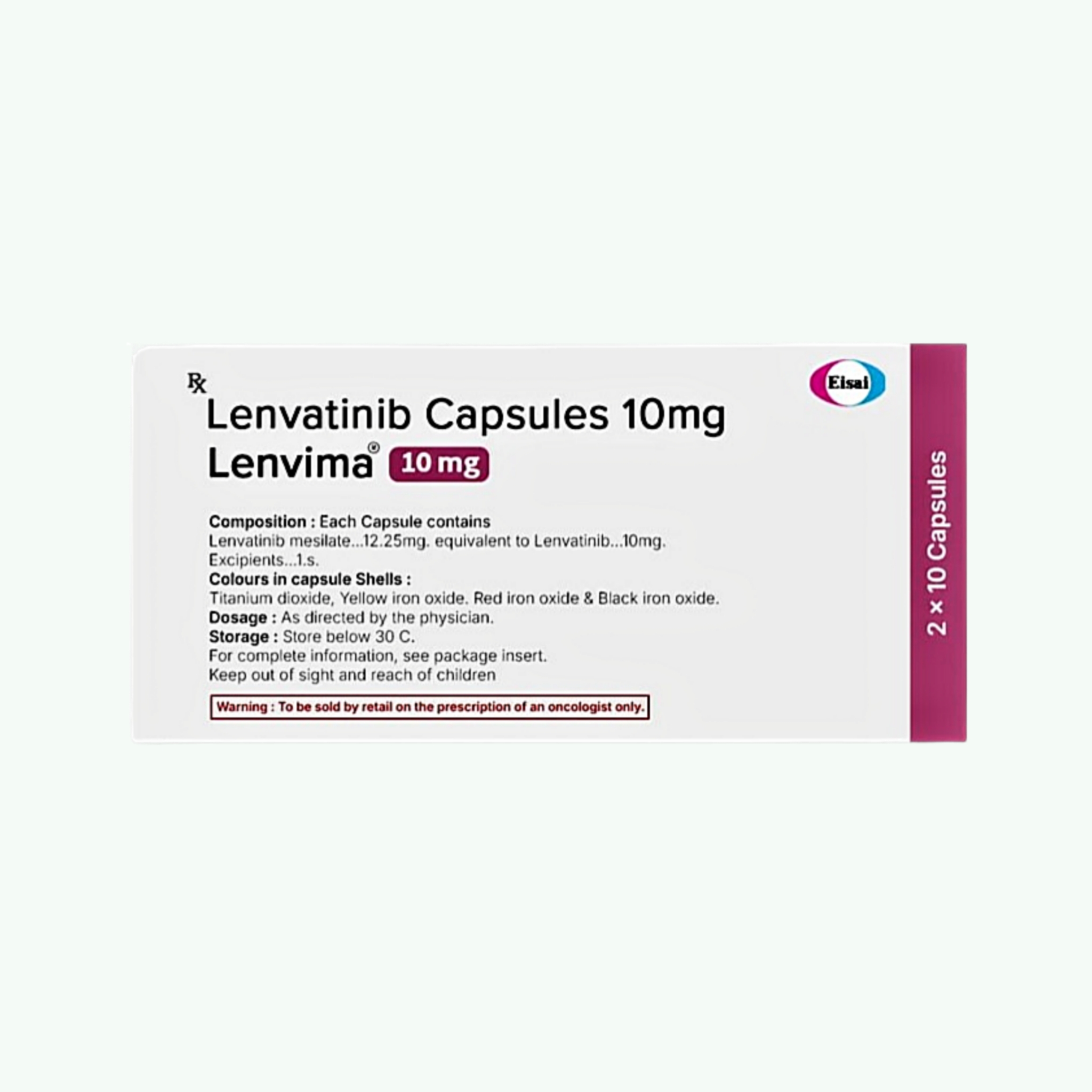 Lenvima 10 mg (Lenvatinib 10 mg Capsule)