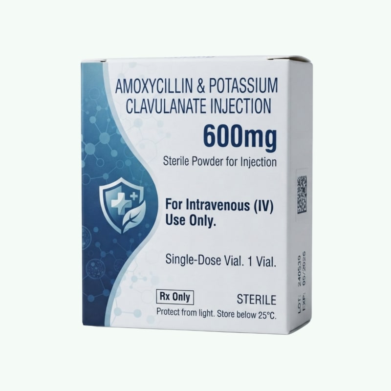 Amoxycillin & Potassium Clavulanate Injection 600mg