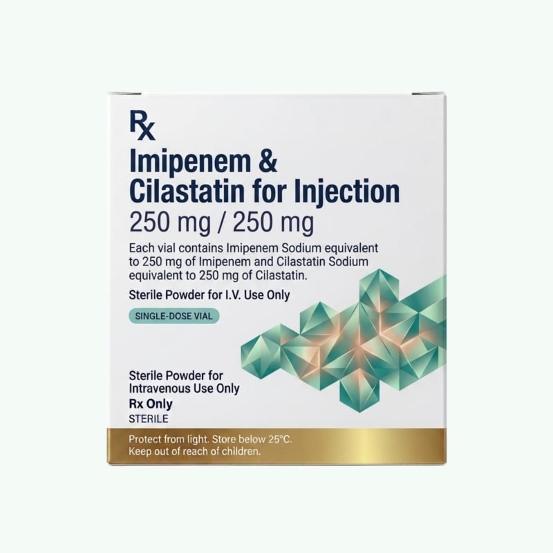 Imipenem & Cilastatin for Injection 250mg
