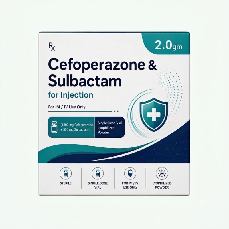 Cefoperazone & Sulbactam for Injection 2.0gm