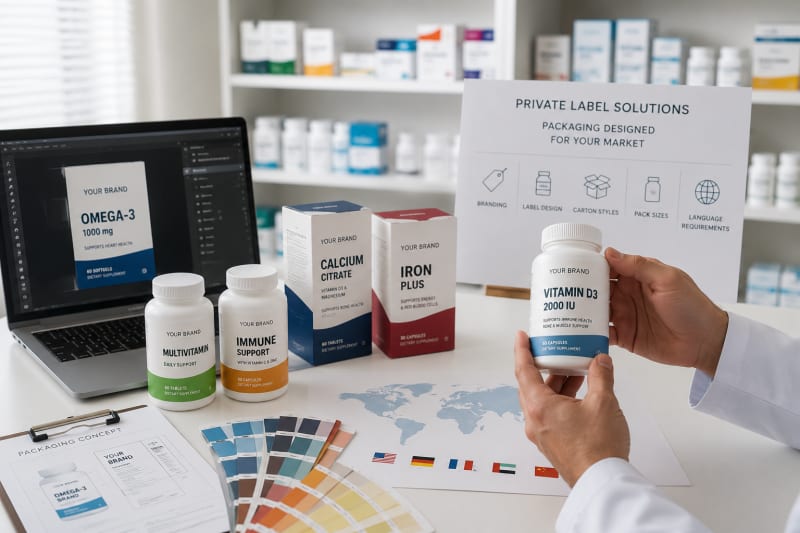 Packaging and private label healthcare products