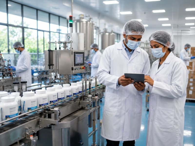 Manufacturing facility producing healthcare products