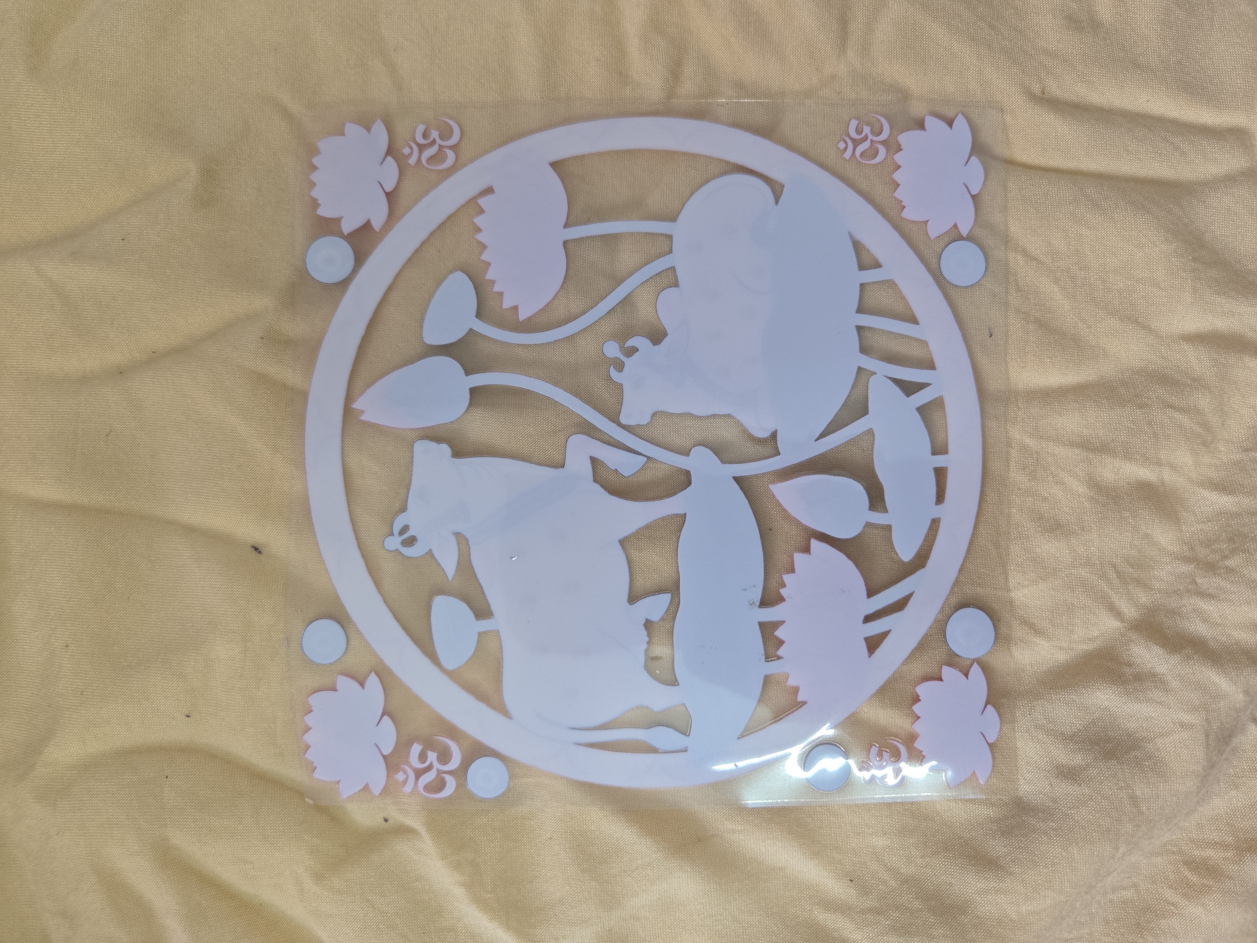 Cow & Lotus UV DTF Sticker