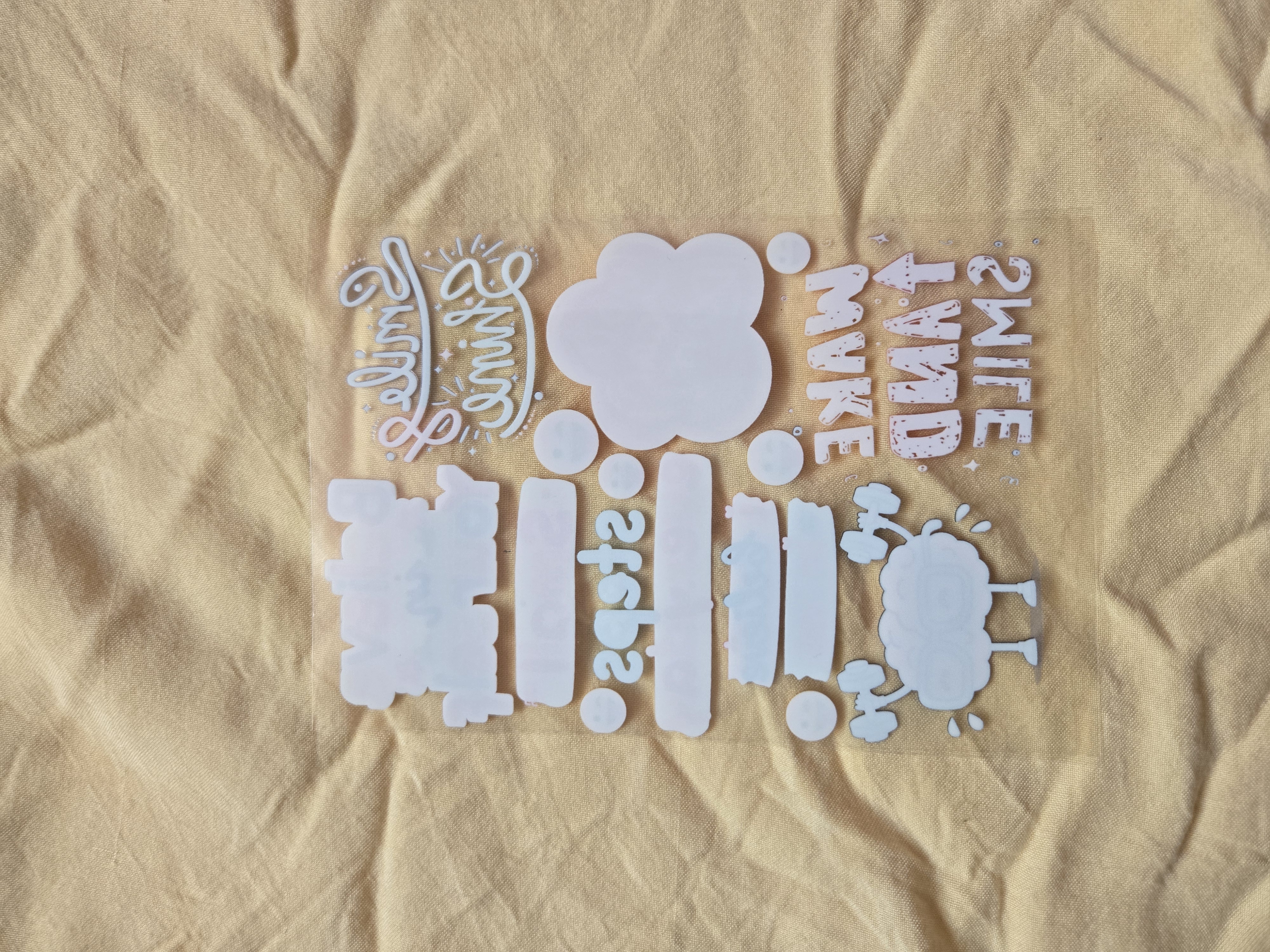 Motivational Quote UV DTF Sticker Sheet