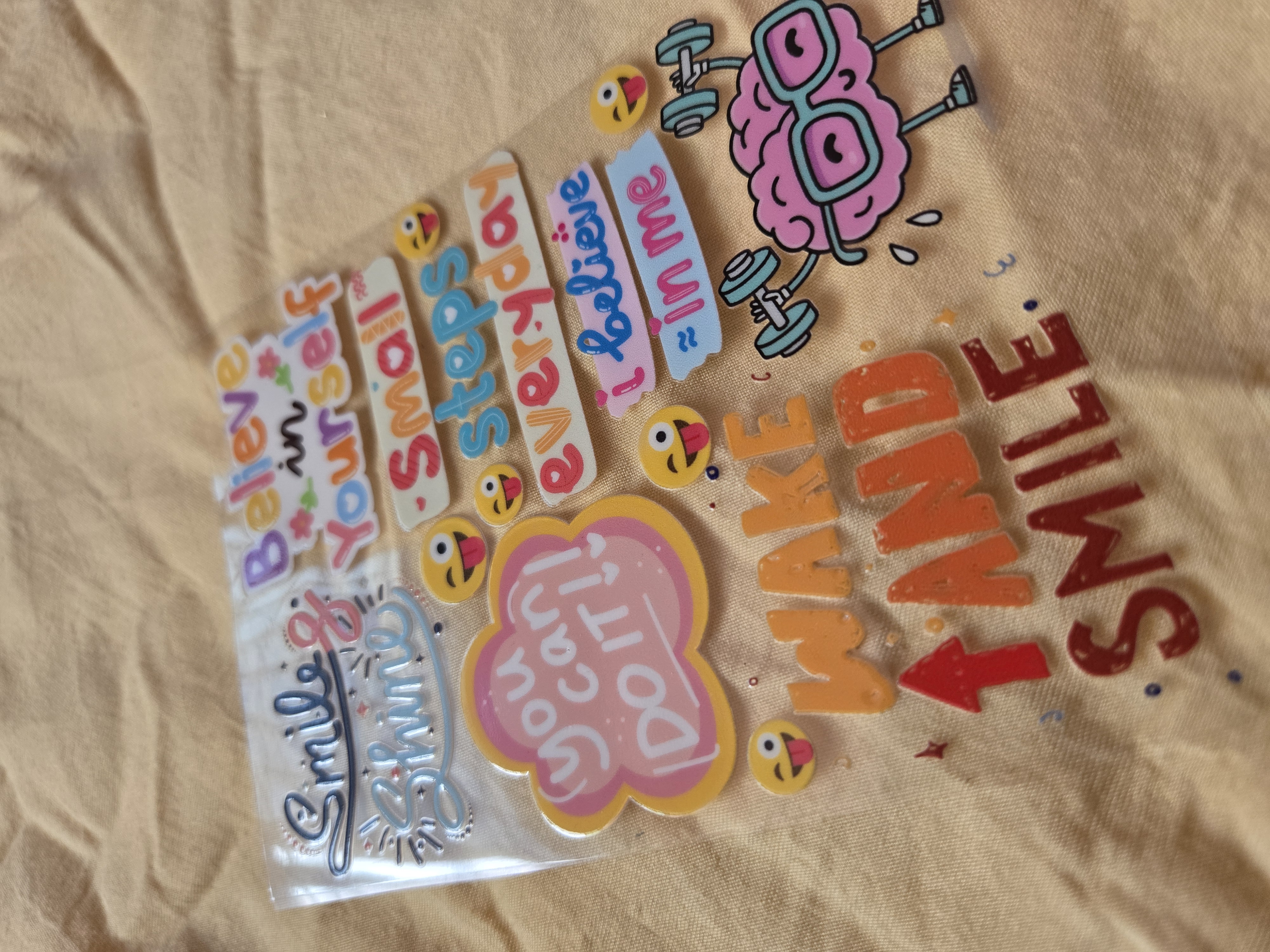 Motivational Quote UV DTF Sticker Sheet