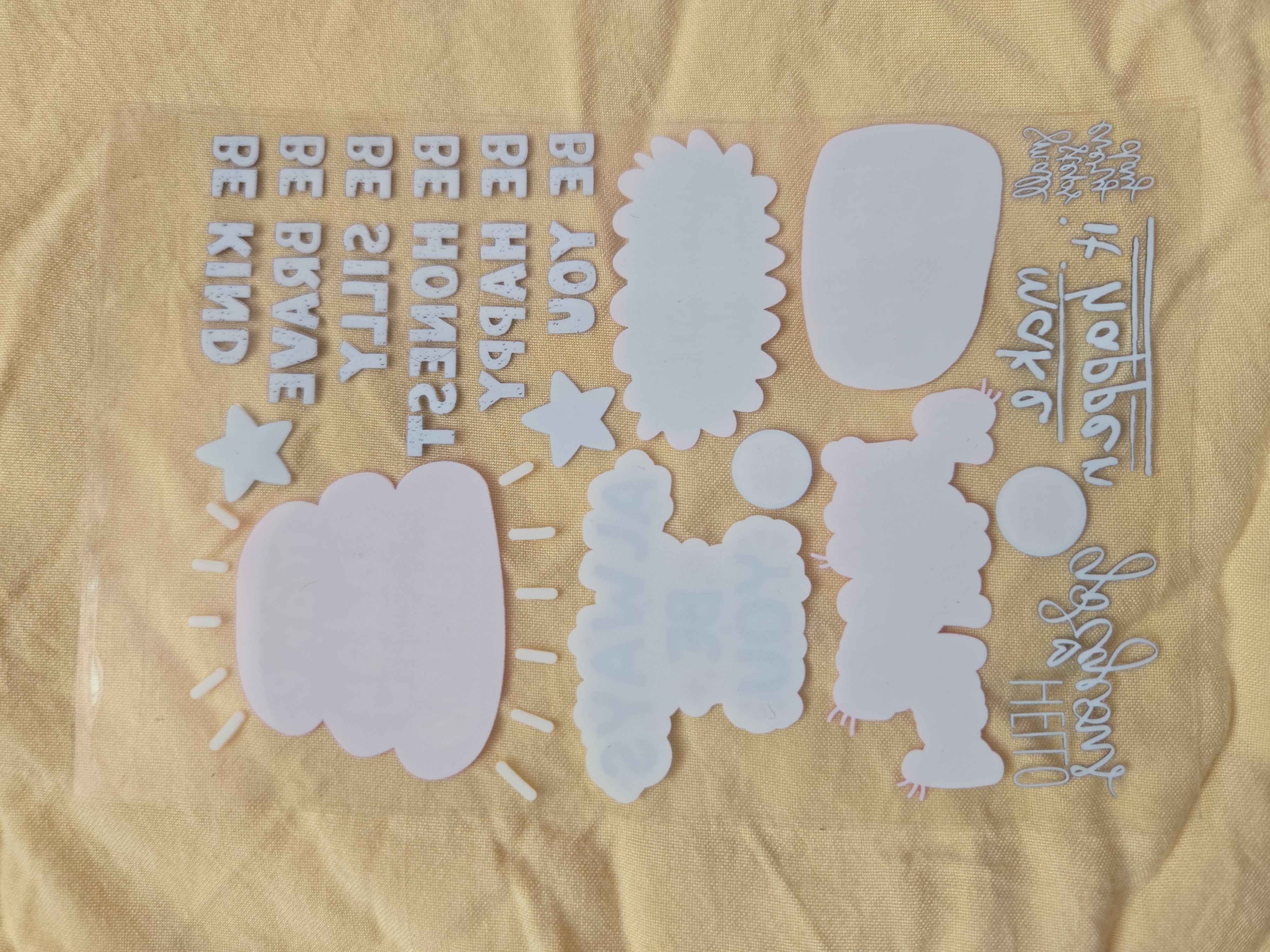 Positive Affirmation UV DTF Sticker Sheet