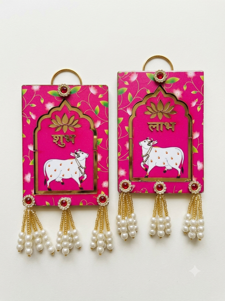 Shubh labh pair (MDF)
