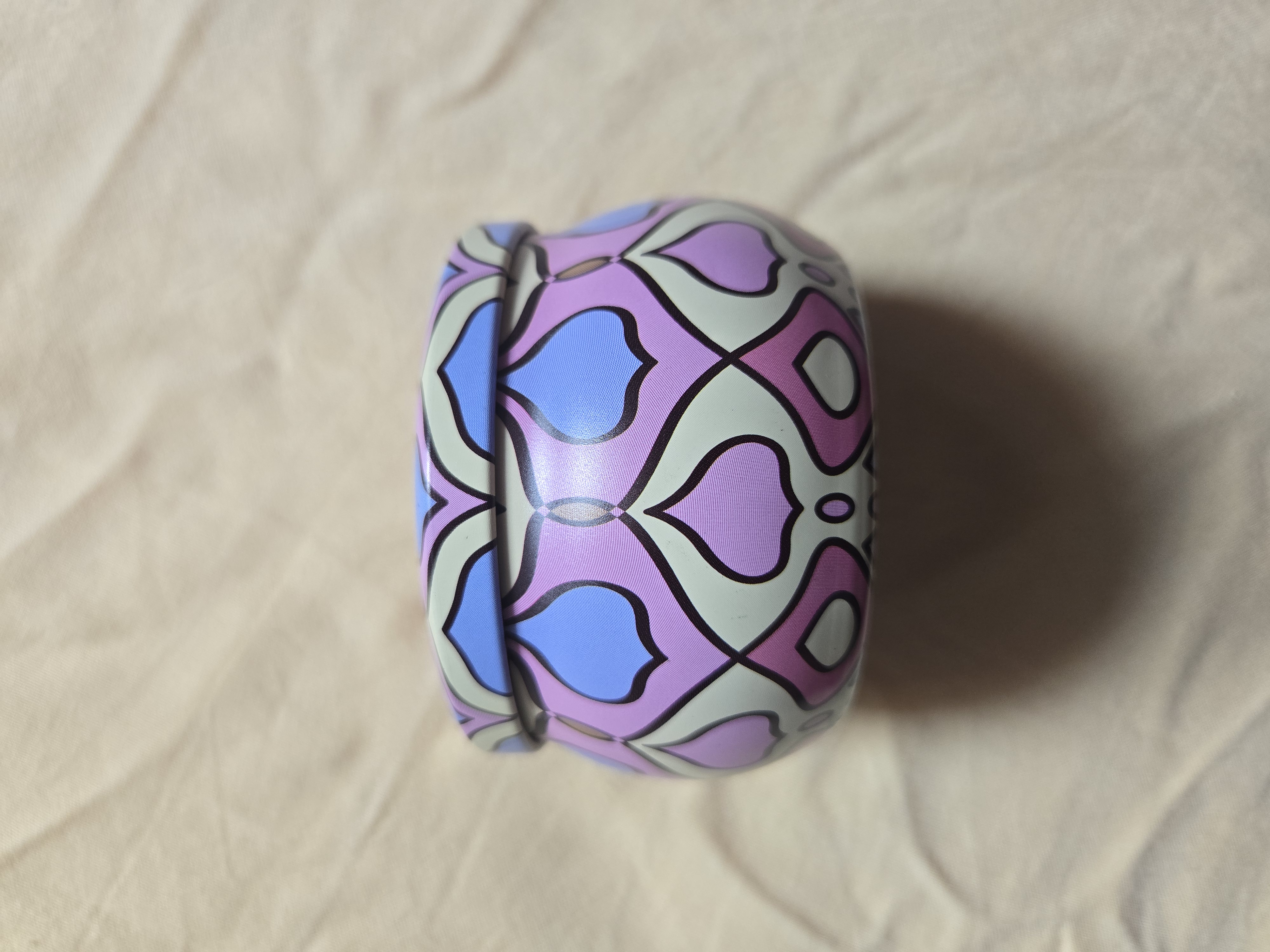 Floral Print Round Metal Tin Box (Pack of 12)