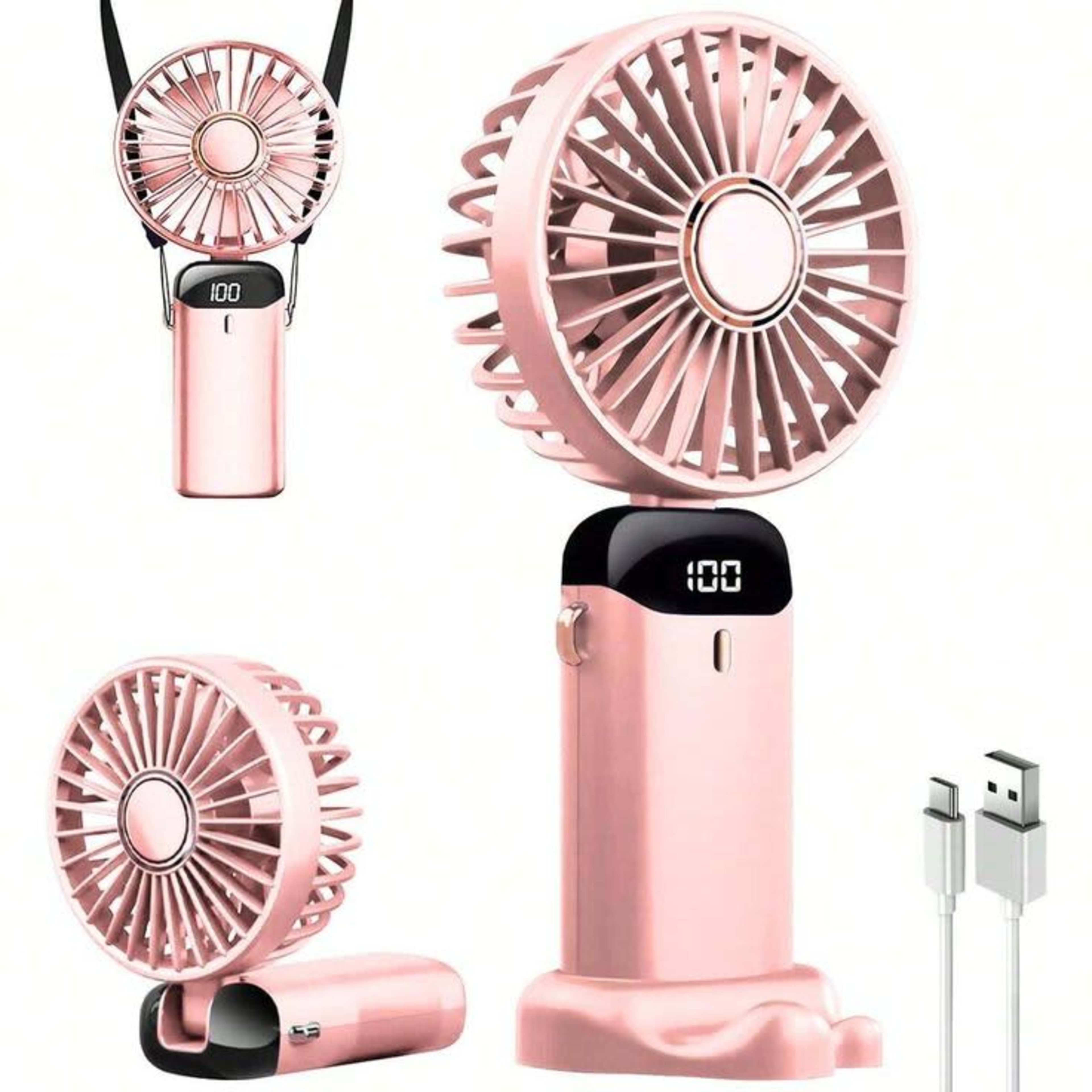 Portable Handheld Rechargeable Fan – Mini USB Cooling Fan
