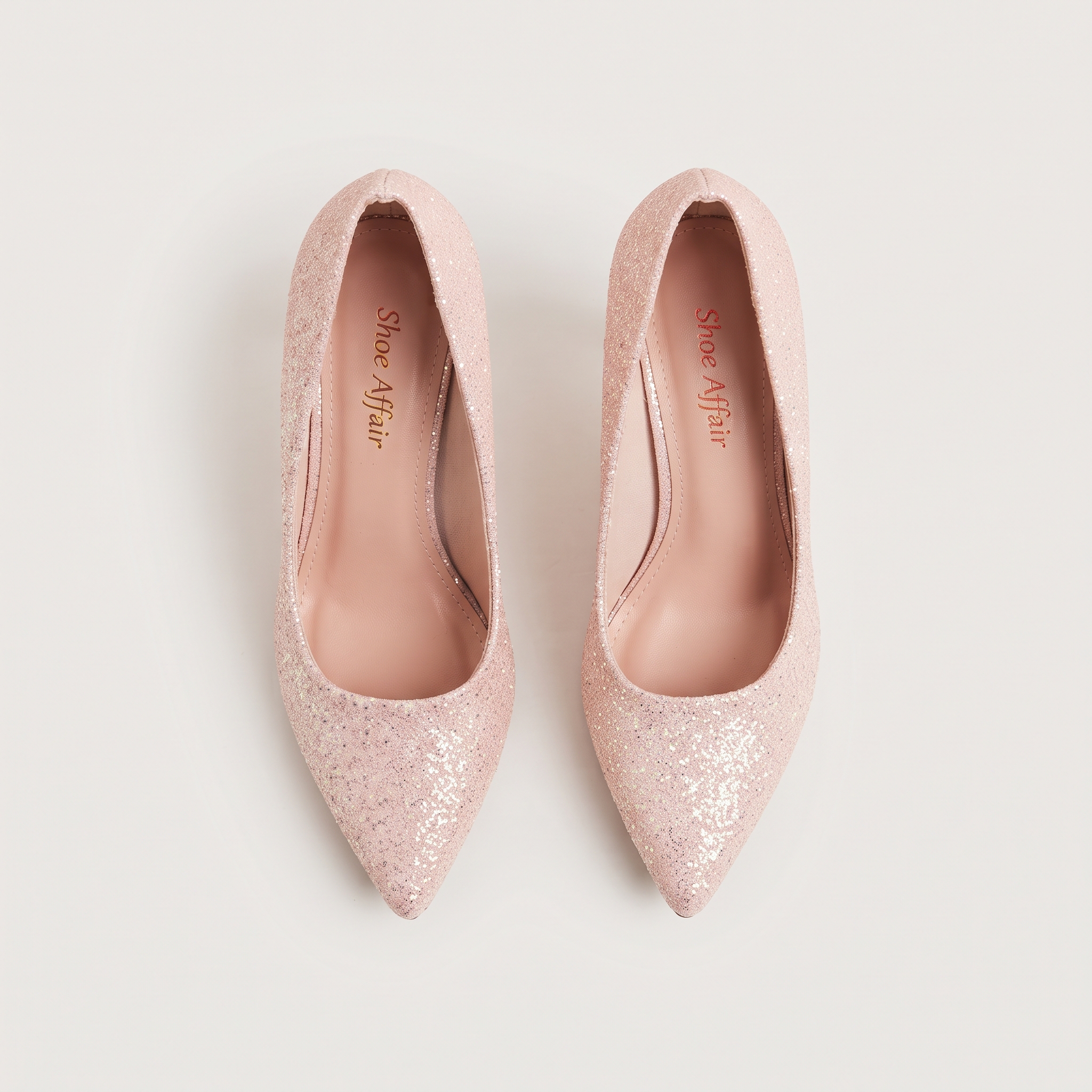 Iridescent Textured Kitten-Heel Pumps