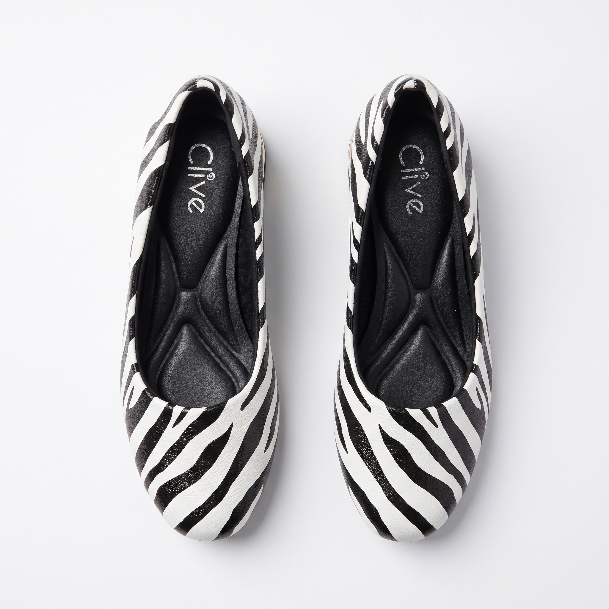 Tiger Print Low Block Heel Pumps Image 2