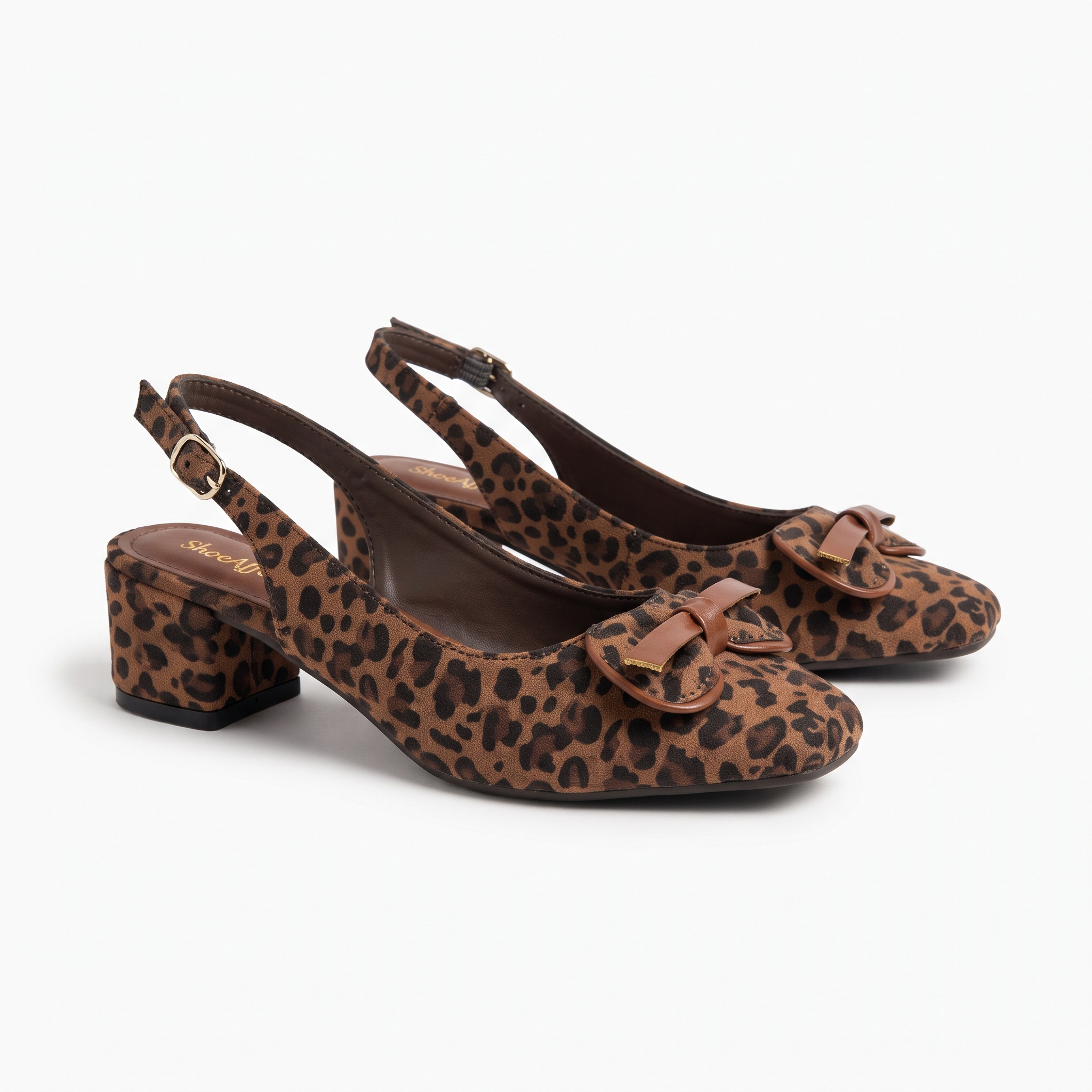 Block Slingback Heels