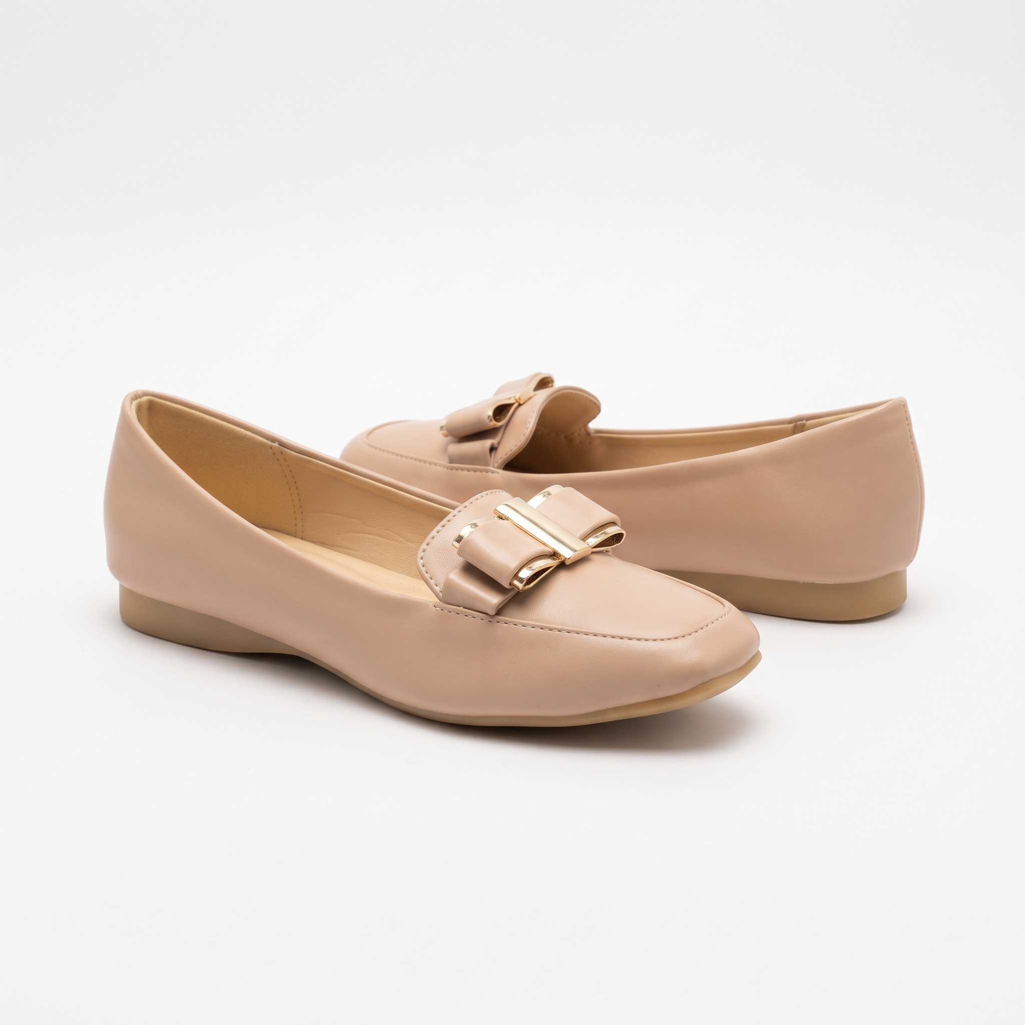 Bow Accent Flat Loafers