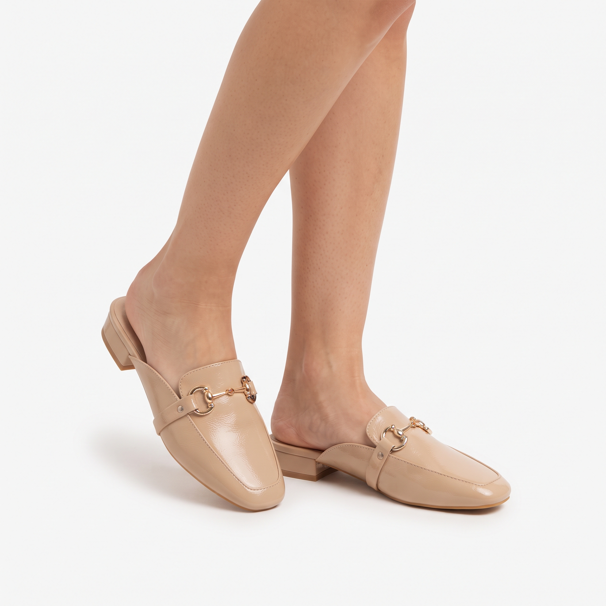 Horsebit Low Heel Mules Image 4