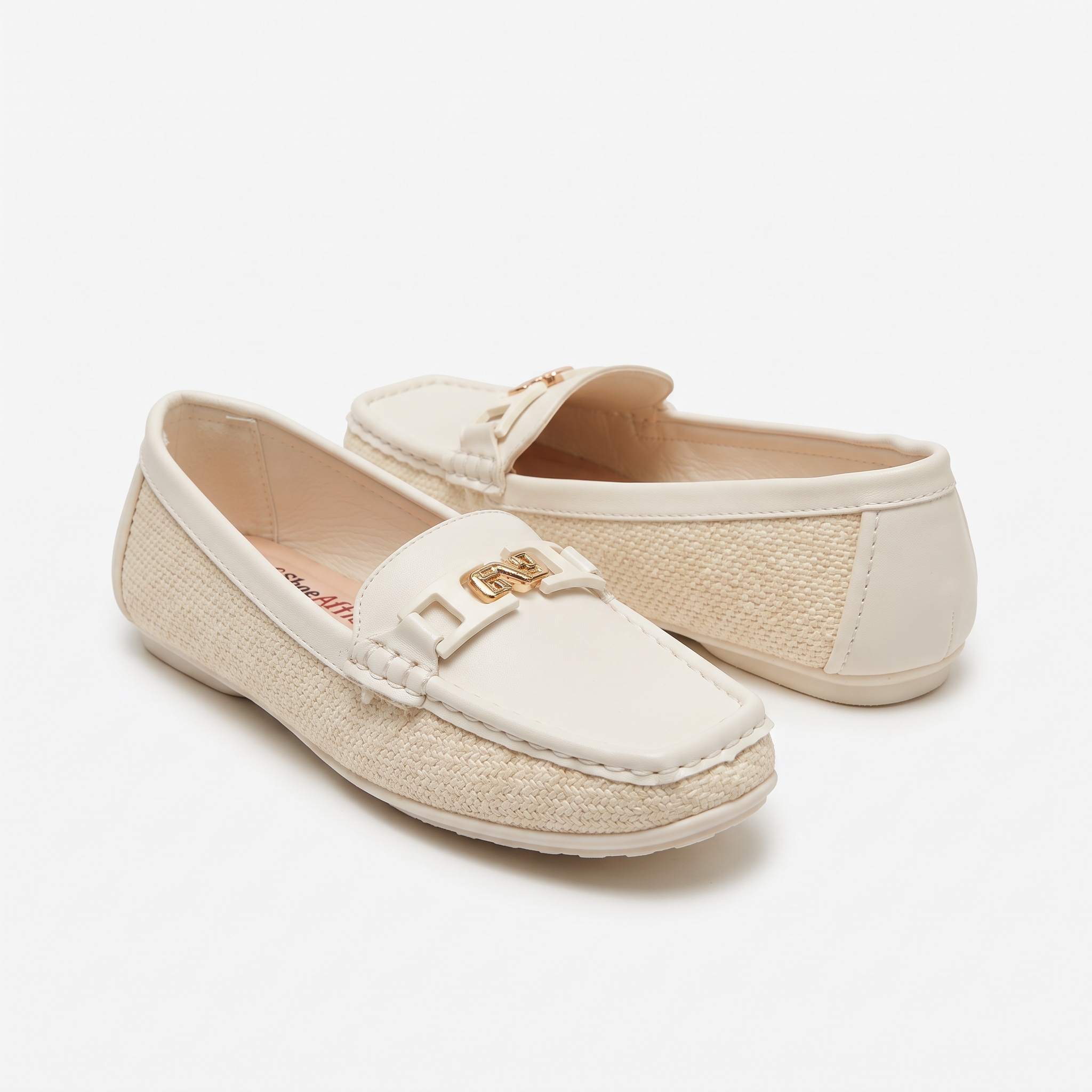 Woven Detail Loafers
