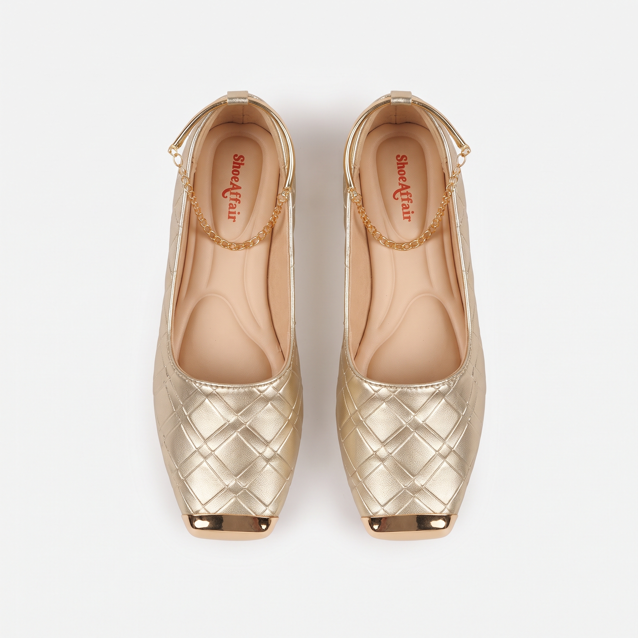 Chain-Strap Flats