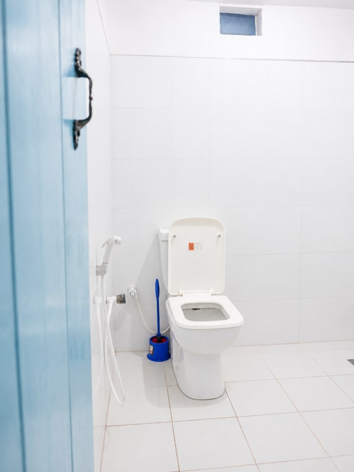 The Sun — the washroom