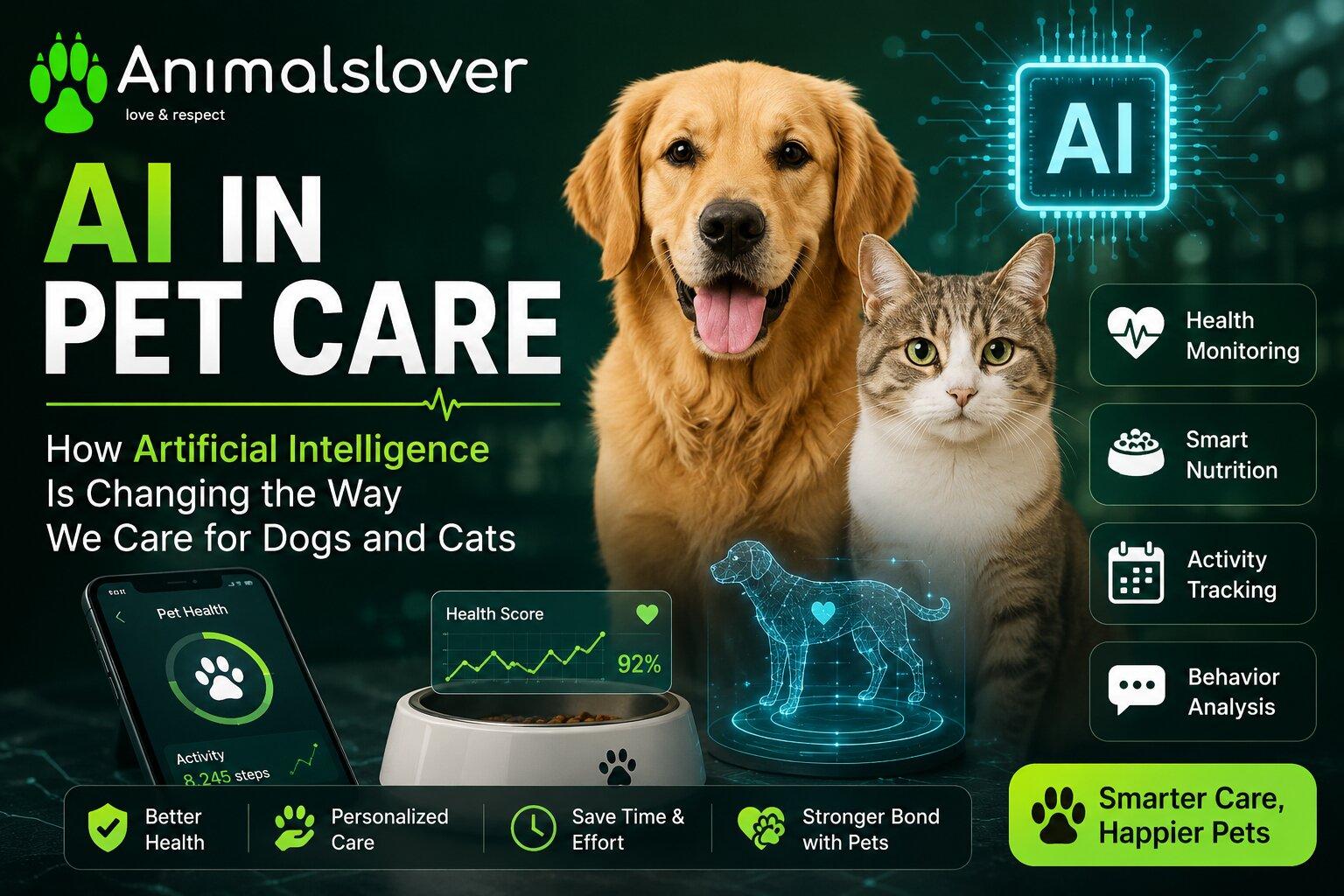 AI in Pet Care: How Artificial Intelligence Is Changing the Way We Care for Dogs and Cats