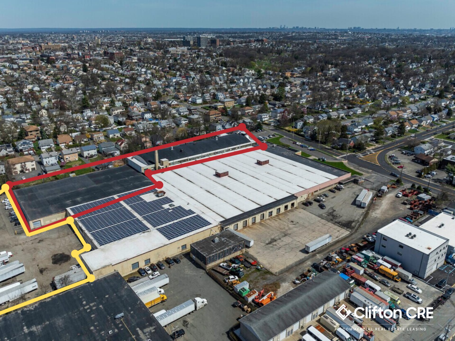 38,000 - 90,000 SF Warehouse Space with Parking Lot For Lease