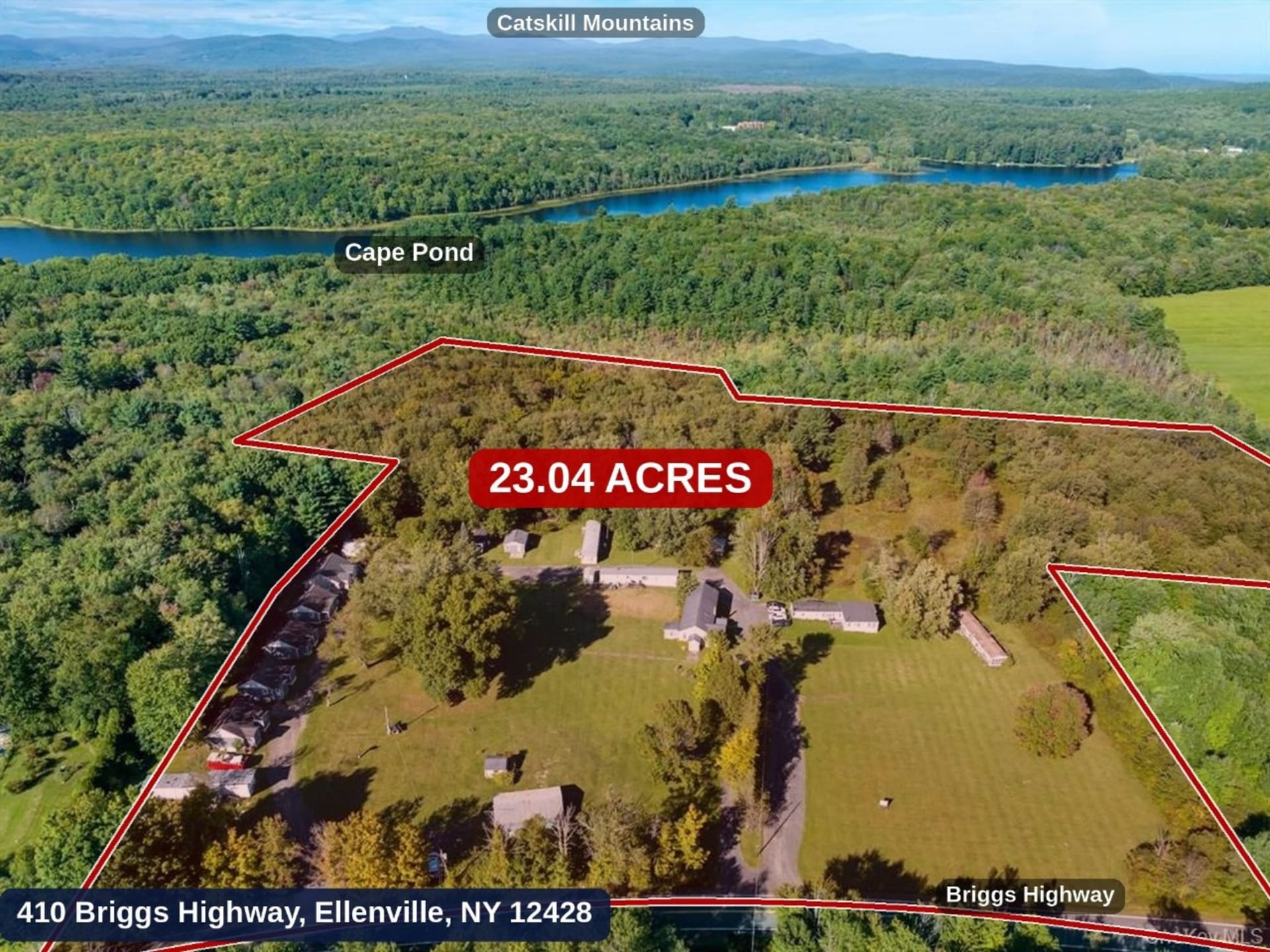 23-Acre Cottage Community with 13 Units in Ellenville, NY