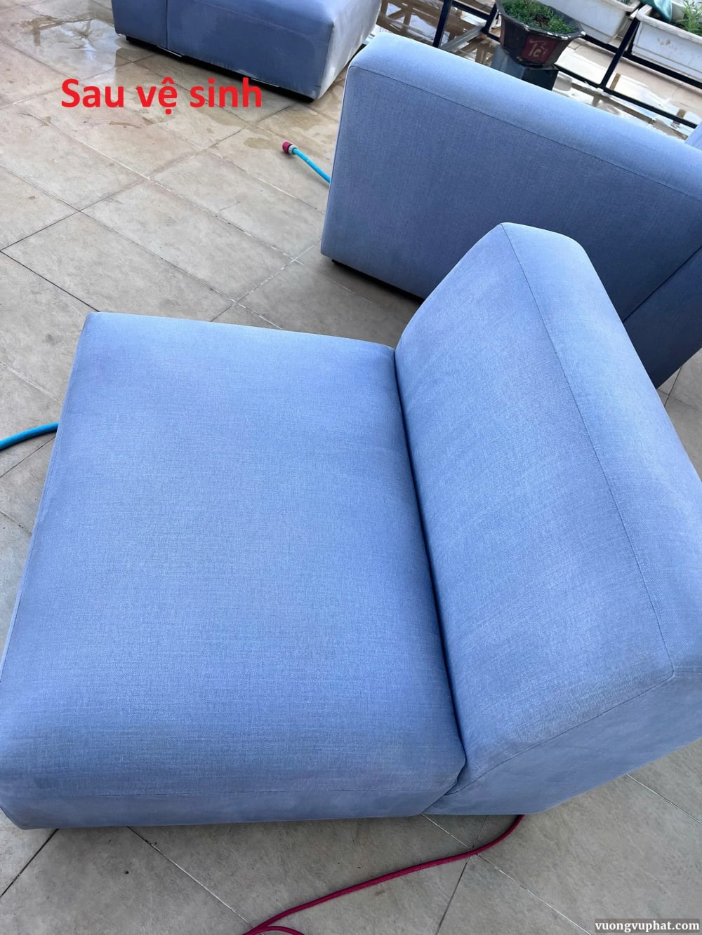 Ảnh sau khi giặt sofa tại Phạm ngủ lão nối dài BMT