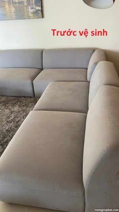 Ảnh trước vệ sinh sofa ở Công ty Nông Nghiệp, Phạm ngủ lão nối dài BMT