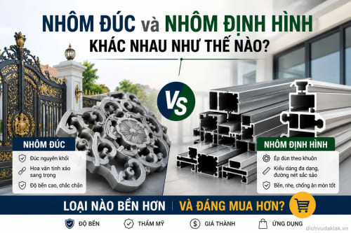 Nhôm đúc và nhôm định hình khác nhau như thế nào