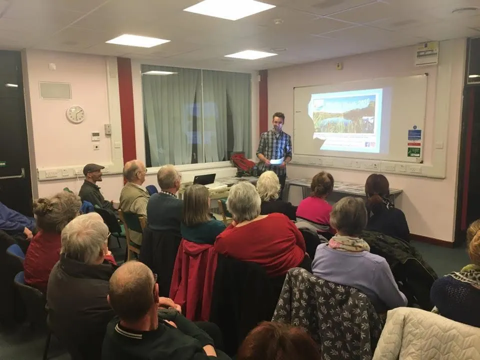 Man providing a presentation