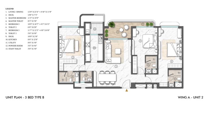 3 Bed 