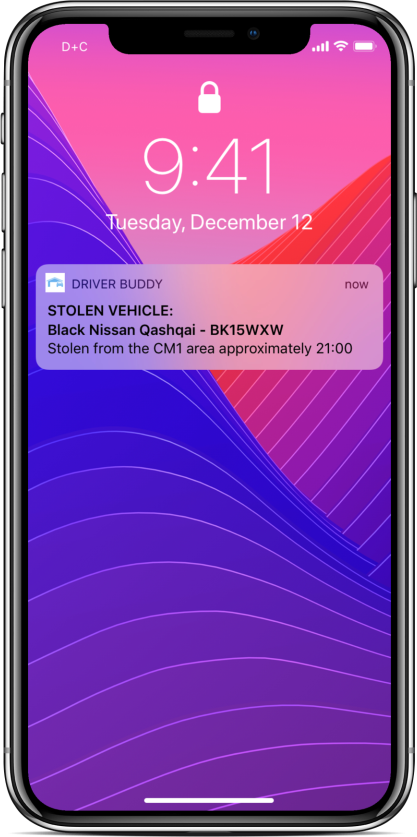 DriverBuddy Stolen Vehicle Alerts