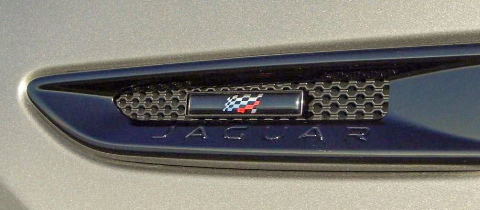 Jaguar F-Pace Chequered Flag Emblem