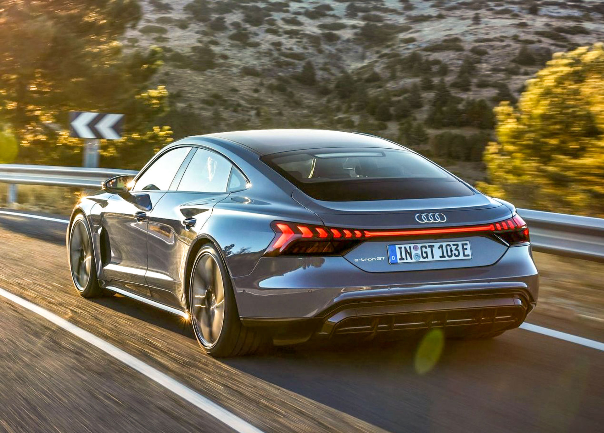 AUDI: e-tron GT revealed - and an RS too! Hero Rear