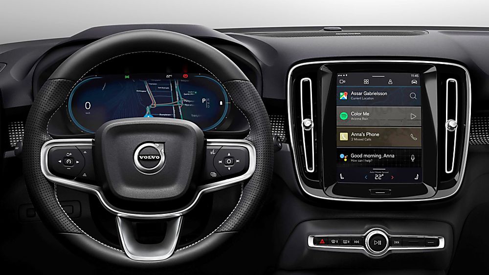 Volvo Electric XC40 Recharge Dashboard