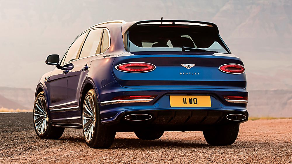 BENTLEY: 2021 Bentayga Speed oval rear exhast