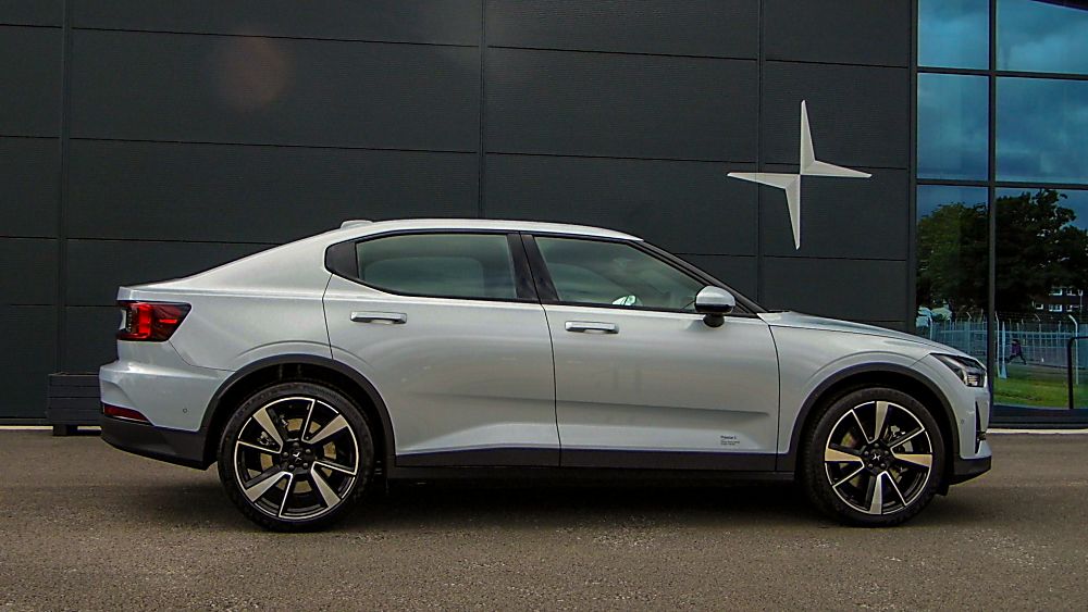 Polestar 2 5 door hatchback with elevated ride height