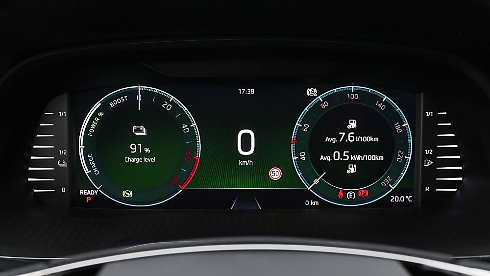 SKODA: New Octavia iV PHEV Dashboard