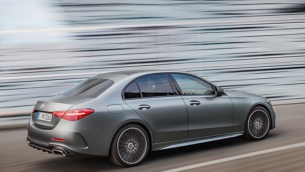 MERCEDES-BENZ: New C-Class saloon and estate revealed - Hero Rear Side