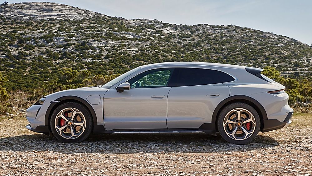PORSCHE: New Taycan Cross Turismo revealed Side