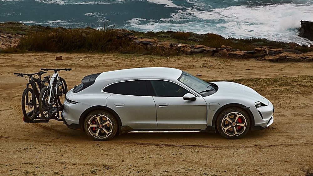 PORSCHE: New Taycan Cross Turismo revealed Bike Rack