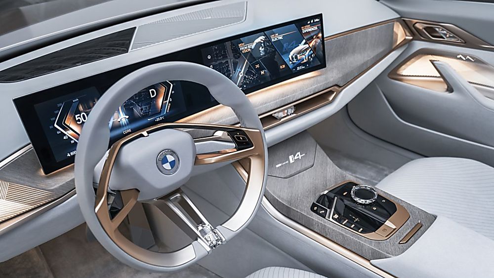 BMW: First images of all-new i4 EV saloon revealed Cockpit