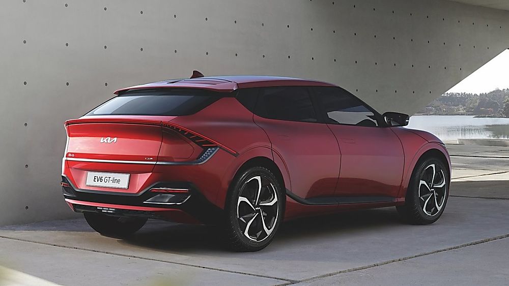 KIA: All-new EV6 electric car now on sale Hero Red Rear